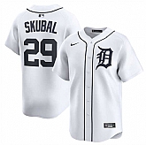 Men's Detroit Tigers #29 Tarik Skubal White 2024 Home Limited Stitched Jersey Dzhi,baseball caps,new era cap wholesale,wholesale hats